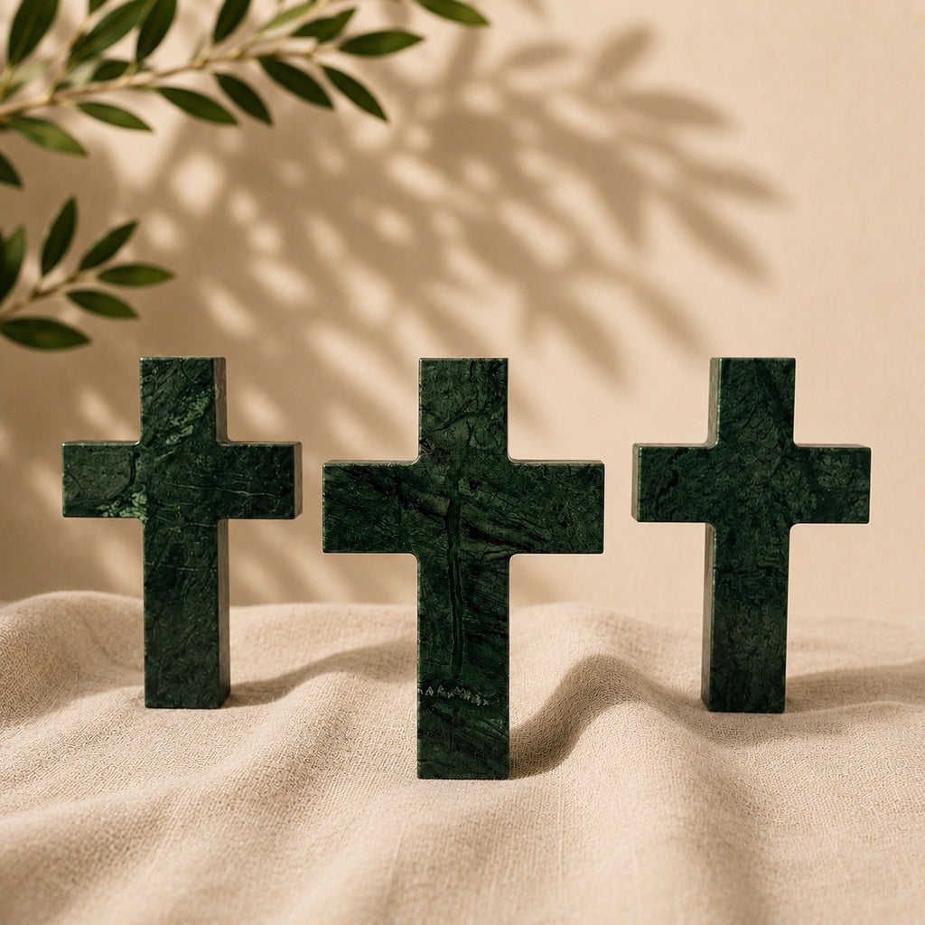 Green Marble Cross