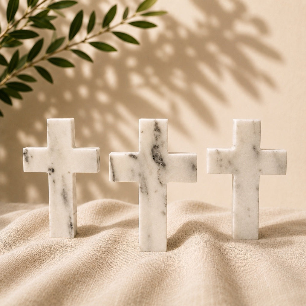 White Marble Cross