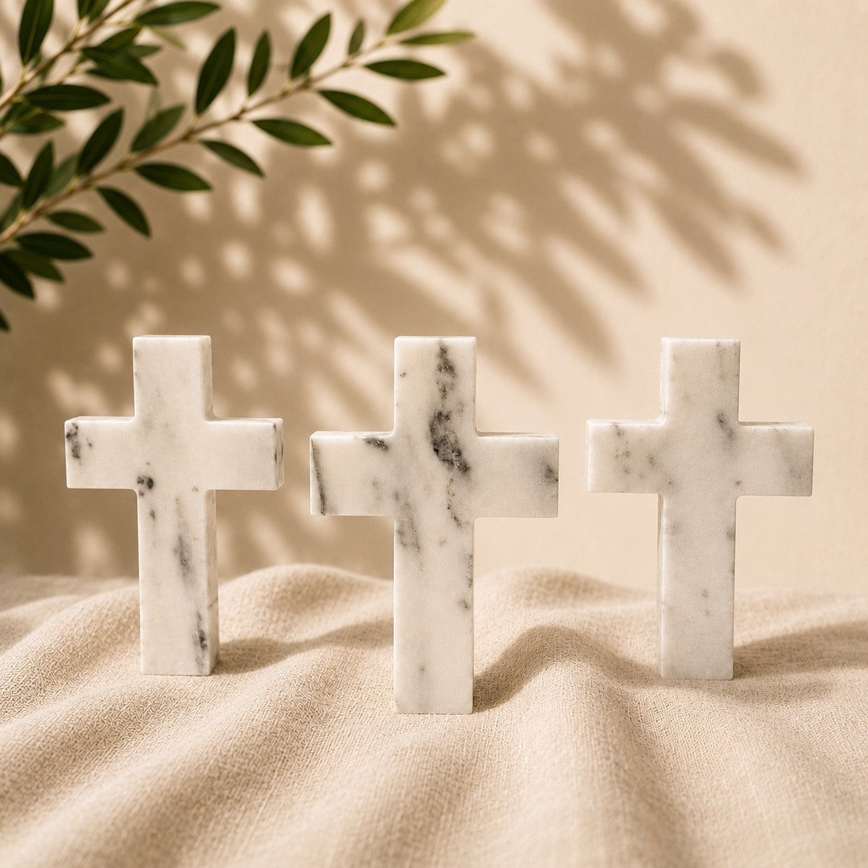 White Marble Cross