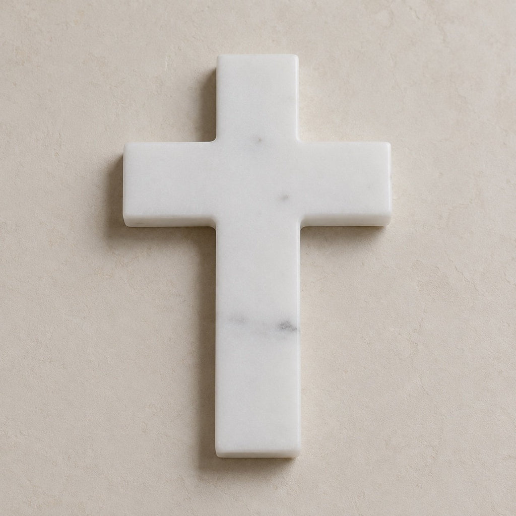 White Marble Cross