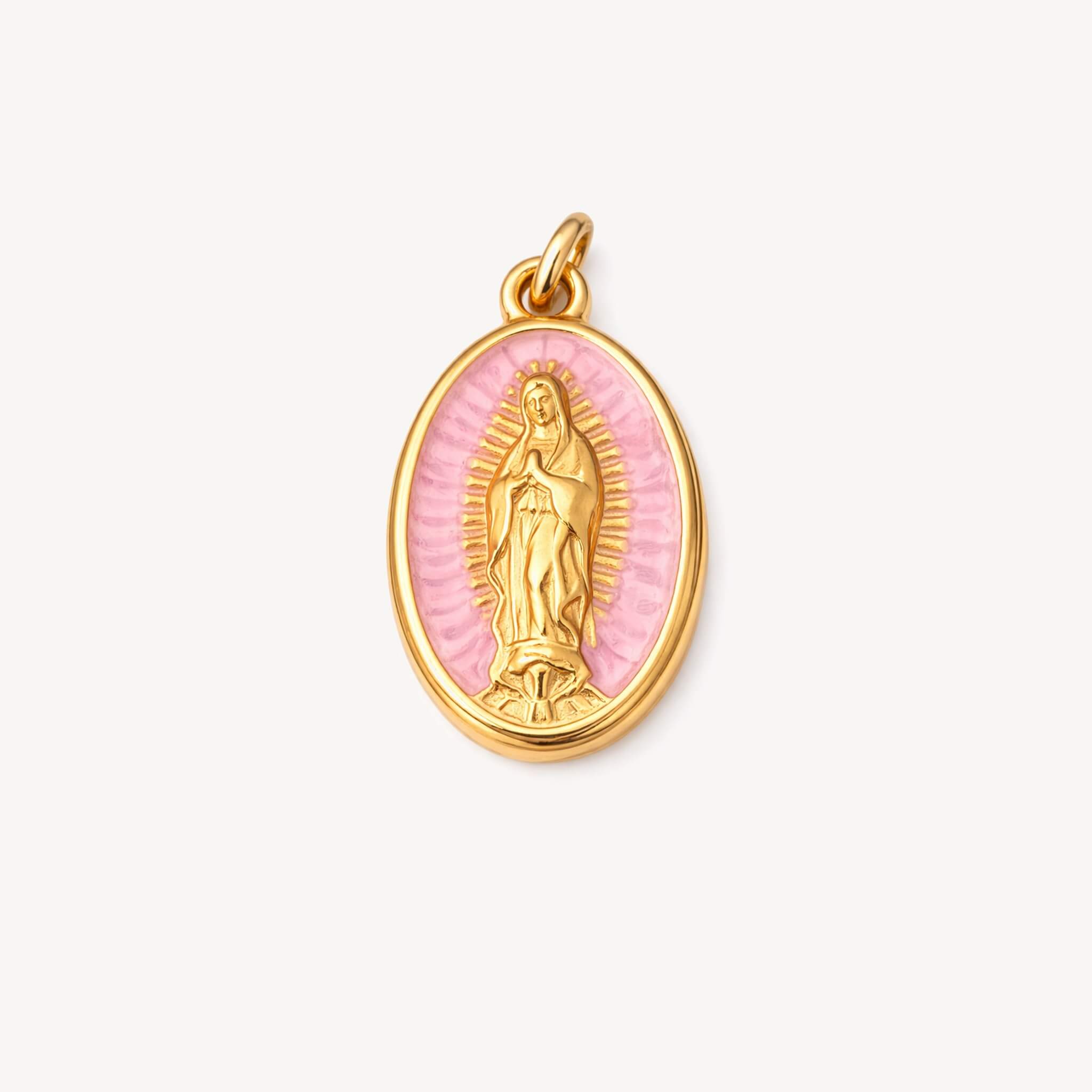 Mother Mary Charm (Pink)