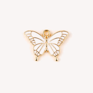 White Butterfly Charm