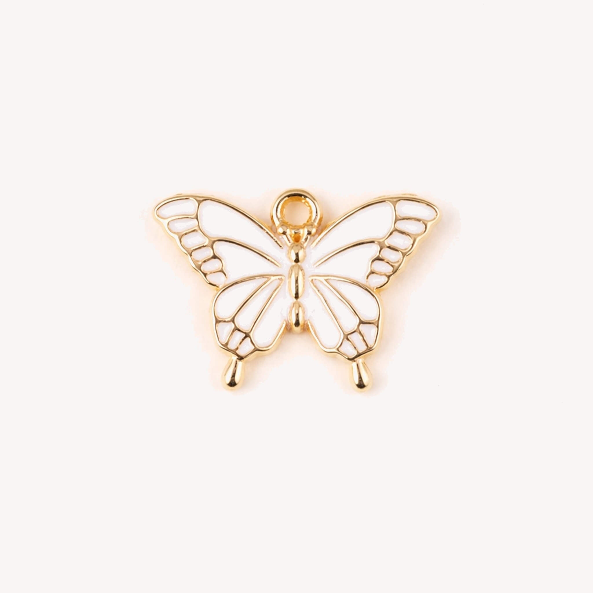 White Butterfly Charm