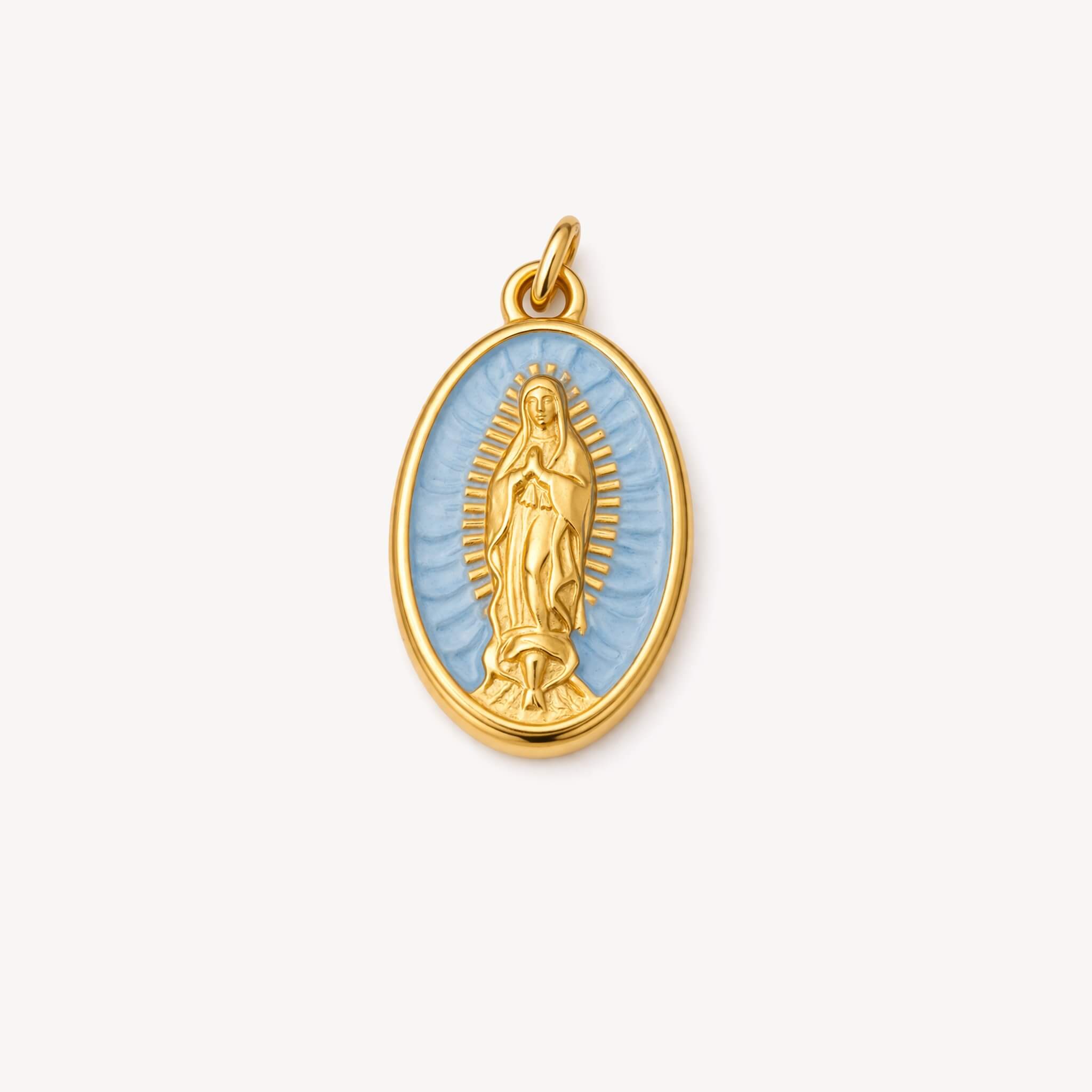 Mother Mary Charm (Blue)
