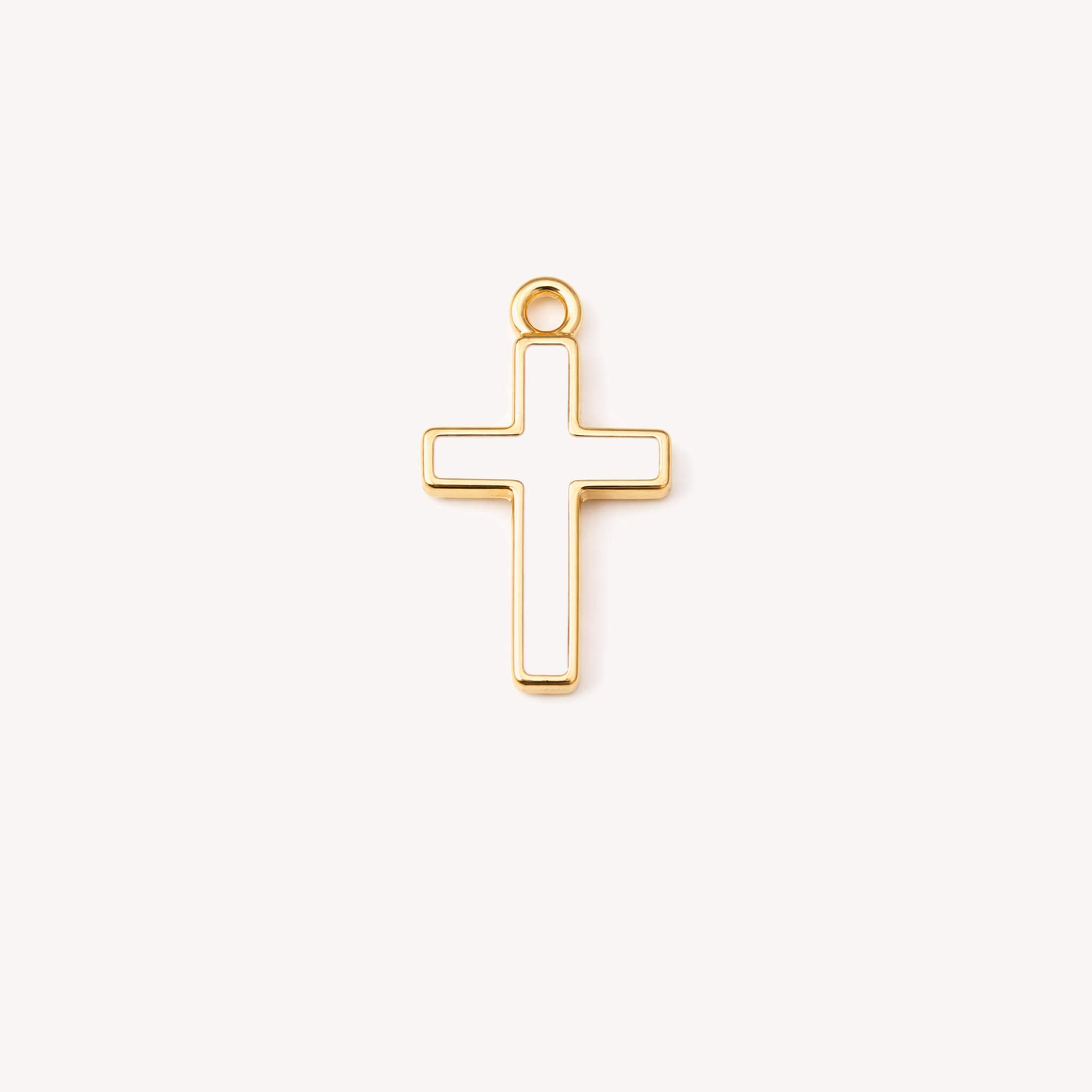 White Cross Charm