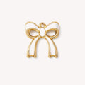 White Bow Charm