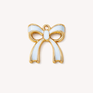 Blue Bow Charm