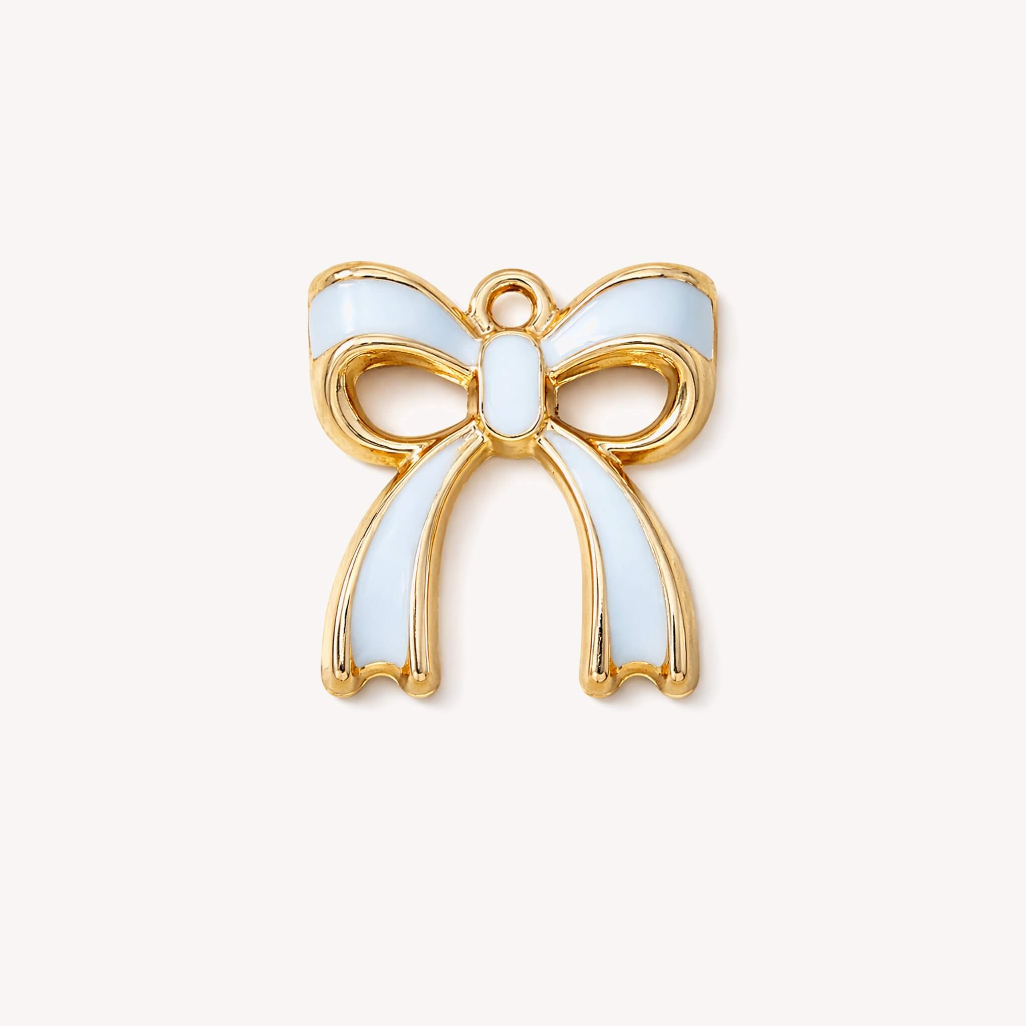 Blue Bow Charm