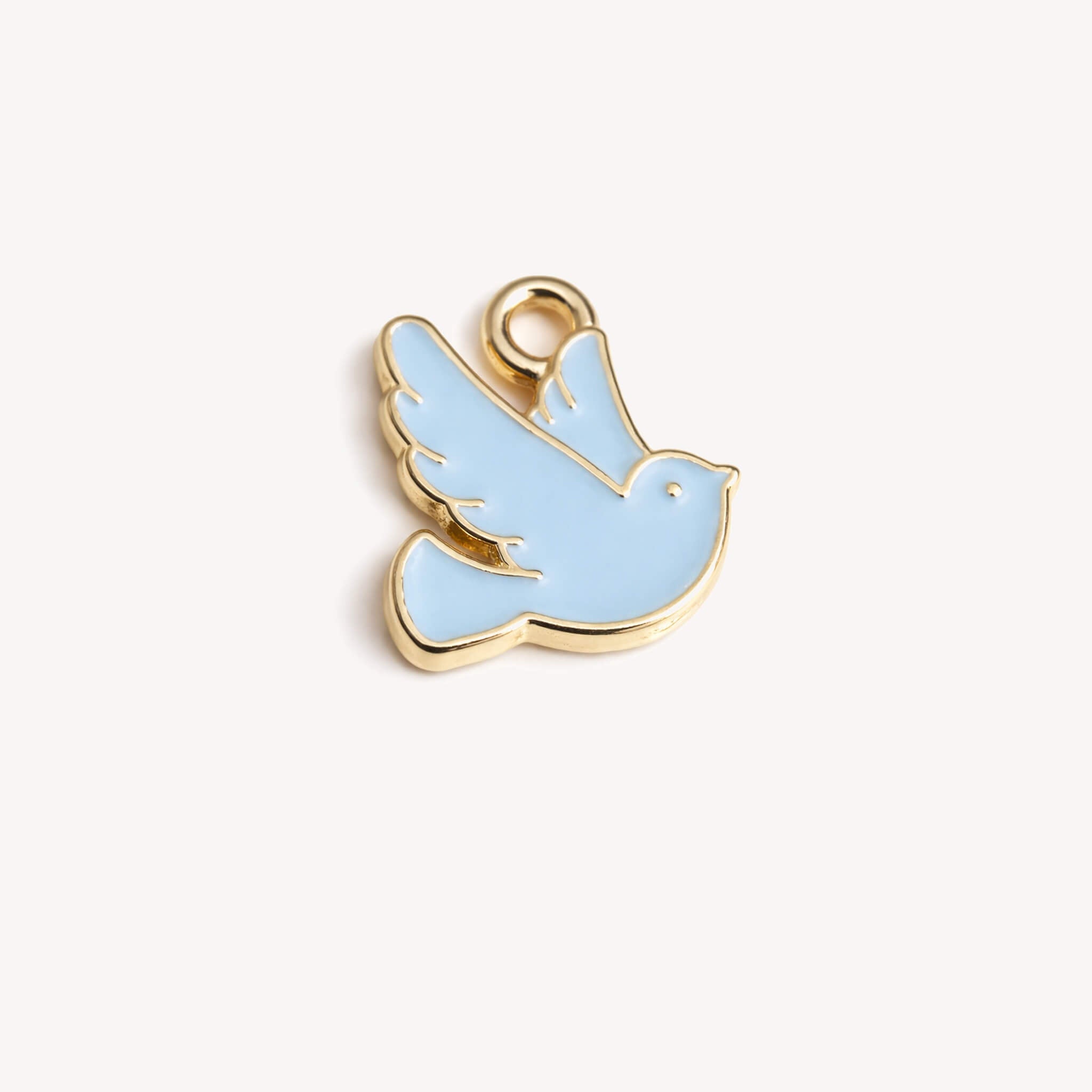 Blue Flying Bird Charm