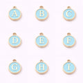 Blue Initial Charm
