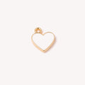 White Heart Charm