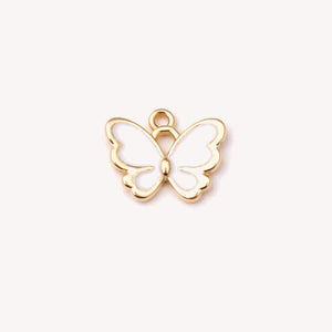White Mini Butterfly Charm