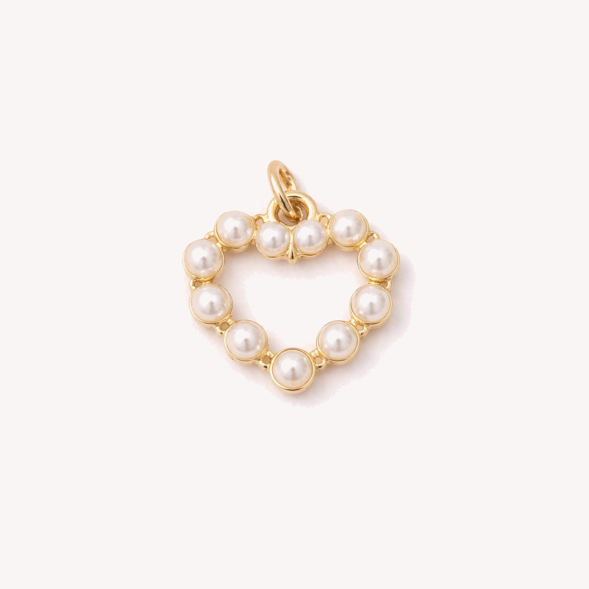 Pearl Mini Heart Charm