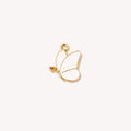 White Flying Butterfly Charm