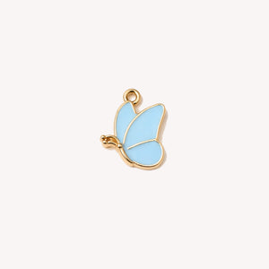 Blue Flying Butterfly Charm