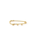 Gold Three Loop Pin Mini 3cm