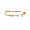 Gold Three Loop Pin 5cm