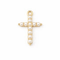 Pearl Cross Charm