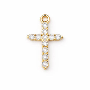 Crystal Cross Charm