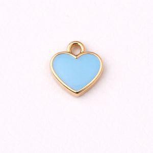 Blue Mini Heart Charm