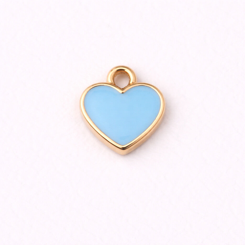 Blue Mini Heart Charm
